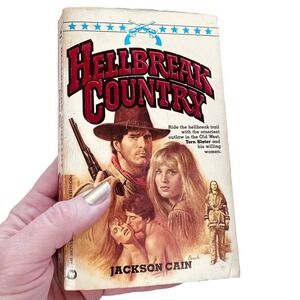 Hellbreak Country Jackson Cain 1984 Warner Vintage Western Paperback PB